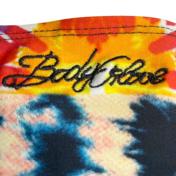 Body Glove ☼ Underwire D Cup 2 Piece String Bikini Set ☼ Mixed Tribal Tie Dye ☼ - Picture 9 of 14